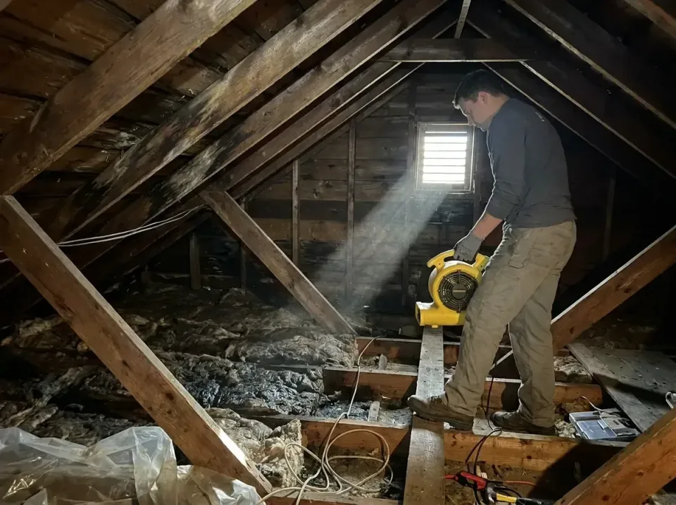 attic-water-damage-drying-proc-007 — frequently asked questions, Emergency Water Extraction & 24/7 Flood Response in Jean La…